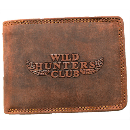 Kožená hnědá peněženka Hunters