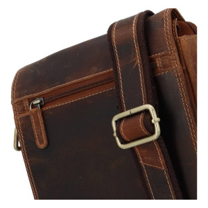 Praktická pánská kožená crossbody