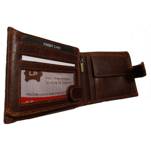 Kožená peněženka z pravé kůže WATER BUFFALO brown