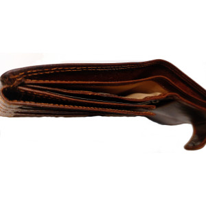 Kožená peněženka z pravé kůže WATER BUFFALO brown
