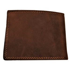Kožená peněženka cyklista brown
