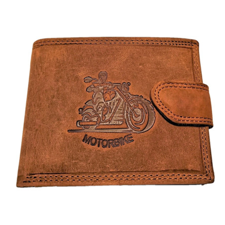 Kožená zipová peněženka MOTOR