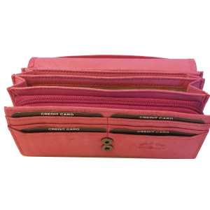 Kožená peněženka PINK