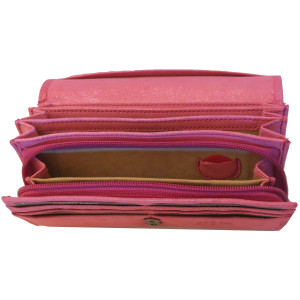 Kožená peněženka PINK