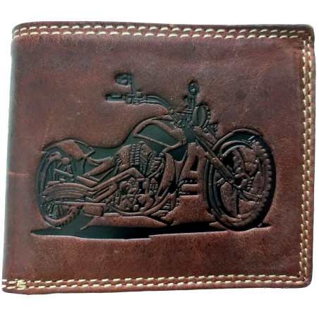 Kožená peněženka MOTORKA BROWN